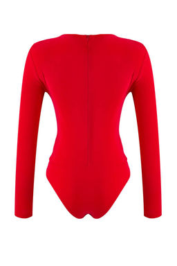 TRENDYOLMILLA Siyah Cut Out/Pencere Detayl? Orme Body TPRAW24BD00000  фото 18