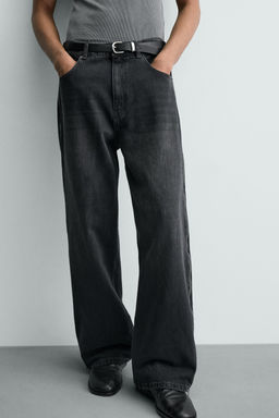 JEANS FLARE FIT CREMALLERAS / Carb?n - Zara фото 5