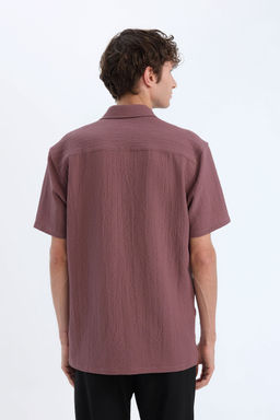 Regular Fit Polo Yaka Krink_l Yazl_k K_sa Kollu G_mlek - Defacto фото 6
