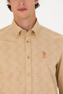 U. S. Polo Assn Мужская рубашка с длинным рукавом Stone - U.s. polo assn фото 14