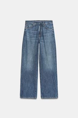 JEANS DENIM TRF RELAXED TIRO MEDIO / Marino - Zara фото 7