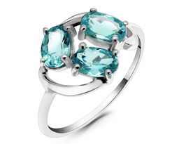 Кольцо из серебра топаз, Прелесть
