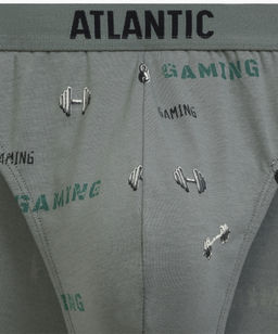 ATLANTIC 3MP-206 Трусы спорт Gym - набор 3 шт. черный + черный + светлый хаки фото 6