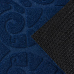 Коврик придверный Доляна «Восточная сказка», влаговпитывающий, без окантовки, 40×60 см, синий