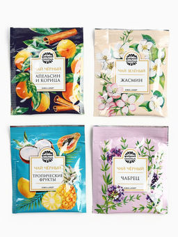 Чай подарочный Расцветай от любви, весовой чай 40 г (2 шт. ? 20 г)., чай в пакетиках 21.6 (12 шт. ? 1.8 г). - Фабрика счастья фото 4