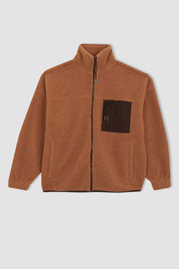 Крутой плюшевый кардиган оверсайз - Defacto фото 7