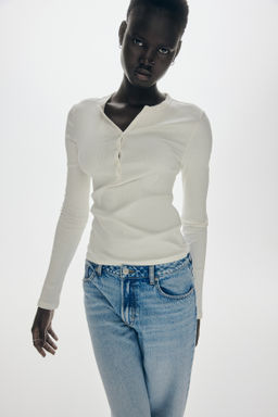 Camiseta de canal? con cuello panadero - H&m фото 5