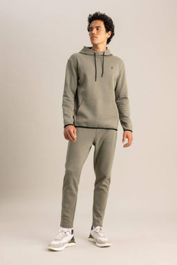 DeFactoFit Slim Fit Sporcu Jogger Esofman Alt? Dar Kesim Fermuarl? Basic Duz Standart Paca фото 6