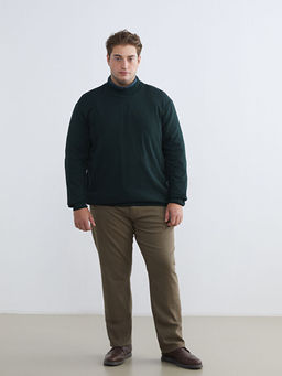 Yar?m Bal?k?? Yaka Erkek Triko Kazak