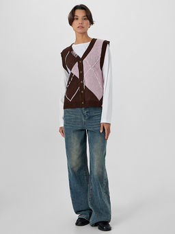 Жилет женский коричневый - Mark formelle фото 3