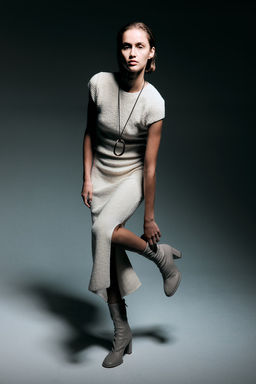 Falda en punto de canale - H&m фото 2