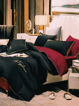 КПБ Denvol однотонный на резинке по кругу DENOR013 Евро