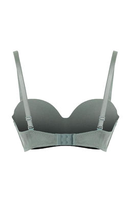 Siyah-Yesil 2li Kaskorse Balenli Duz Sabit Kap Balconette Sutyen THMAW26SU00006 - Trendyolmilla фото 11