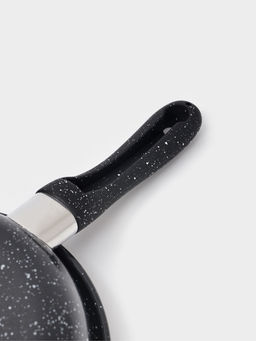 Сковорода Доляна Black Rock, d=14 см, ручка софт тач, антипригарное покрытие, индукция, чёрная