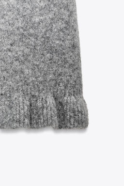 KNITTED SHORT SLEEVE SWEATER WITH RUFFLES - Zara фото 5