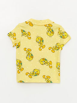 Tweety Bask?l? K?z Bebek ?ortlu Pijama Tak?m? - Waikiki фото 3