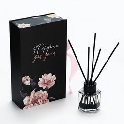 Диффузор ароматический с палочками «Живи сердцем», ароматизатор для дома 50 мл., аромат яблоко