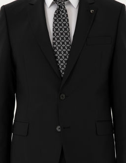 Черный костюм узкого кроя - Cacharel фото 7