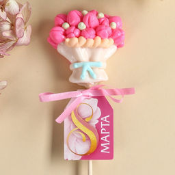 Леденец на палочке 8 марта, цветы, 30 г