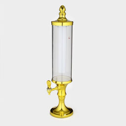 Башня пивная Петронас, 3 л, колба для льда, подсветка, 2 батарейки AG3, золотистая