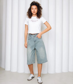 Джинсовые шорты #КТ3256, голубой