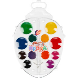 Краски акварельные Кроха Божья коровка, 12 цв. б/к 32С 2077-08 набор