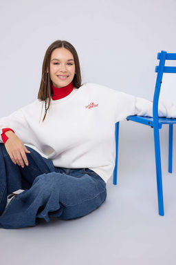 Teen Ekru Orme Sweatshirt TWOAW26SW00188 - Trendyolmilla фото 5