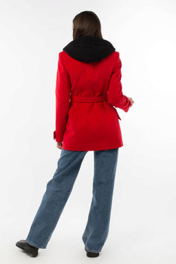 01-05648 Пальто женское демисезонное (пояс) - El podio фото 5