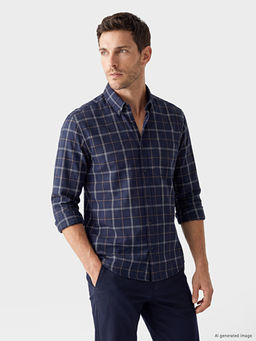Regular Fit Ekose Oxford Erkek G?mlek