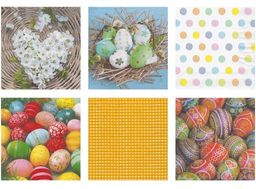 Love2art салфетки бумажные АССОРТИ 3х слойные SDD 33 x 33 12 шт. Набор №1216-01 Пасха 1