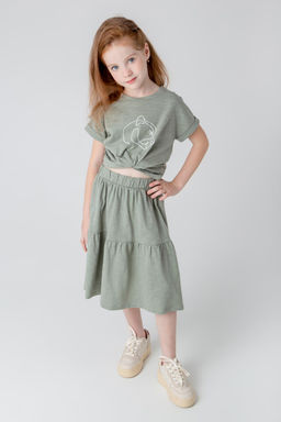 Crockid _ КР 7131/зеленый чай к371 юбка для дев  фото 5