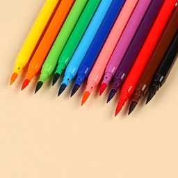 Фломастеры с кистью, 12 цветов, Маша и Медведь  фото 2