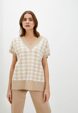 Жилет с орнаментом гусиные лапки - Incity фото 21