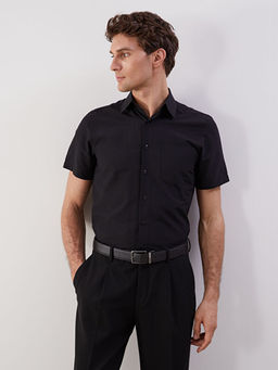 Regular Fit K?sa Kollu Poplin Erkek G?mlek