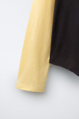 CAMISETA MANGA RANGL?N PUKAS SURF / Amarillo