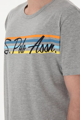 Erkek Bisiklet Yaka Gri Melanj Pijama Tak_m_ Sepette S_rpriz _ndirim - U.s. polo assn фото 7