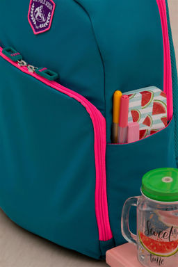 Синяя школьная сумка для девочки - U.s. polo assn фото 2