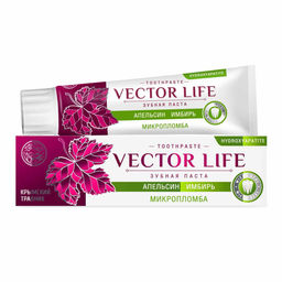 VECTOR LIFE Зубная паста Микропломба с апельсином и имбирём - Крымский травник фото 2