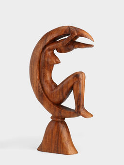 Сувенир "Девушка на луне" дерево Суар, 20х6х40 см