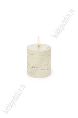 Свеча светодиодная на батарейках 7,5*7,5*12 см (1 шт) SF-8046, №5