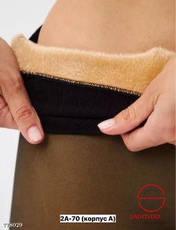 Лосины эффект кожи с мехом - Bruno фото 5