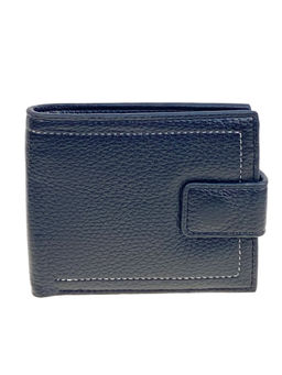 Мужское портмоне из натуральной кожи, цвет черный