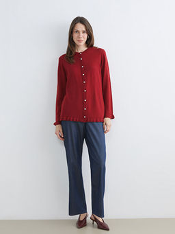 Beli Lastikli Straight Fit Kad?n Jean Pantolon