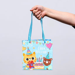 Пакет для торта и коробок, с широким дном «Сладости», 20×20×20 см