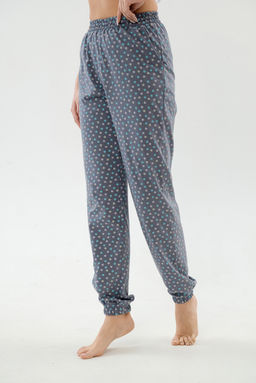 Брюки женские из кулирки на резинке серый - Амадэль фото 3