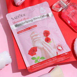 Цена за 2 шт. Маска-перчатки для рук, питательная, омолаживающая с розой