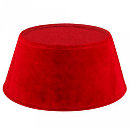 Юбка под елку новогоднюю "Волшебный бархат" д40см, h25см, основание д56см, текстиль, металлический каркас, красный (Китай)