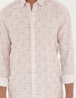 Pudra Slim Fit Uzun Kollu G_mlek - Pierre cardin фото 6