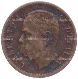 Монета 1 чентезимо 1895 года Италия