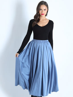 Юбка Широкие жесты, блю